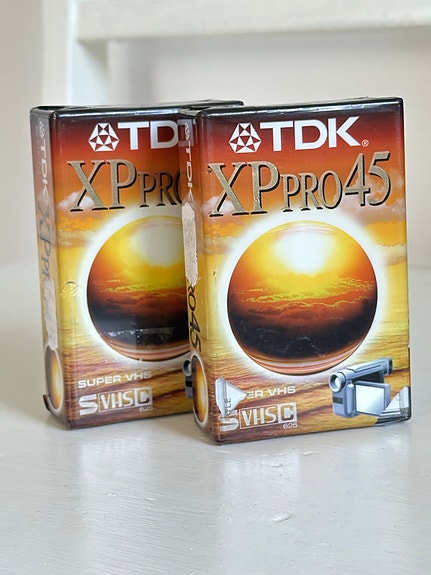 TDK XP Pro 45 S VHS C kasetit 2 kpl