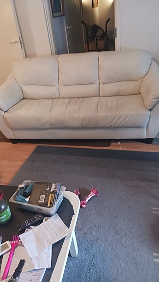 Sohva natuzzi 3hengen aitoa nahkaa