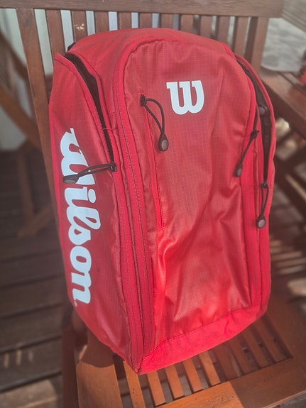 Wilson tennismaila-reppu punainen
