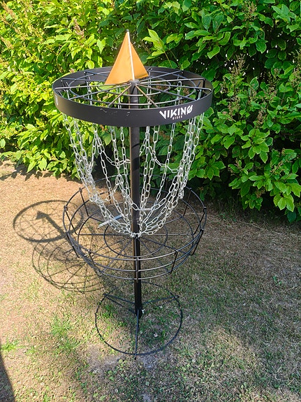 Viking frisbeegolfkori metallinen musta