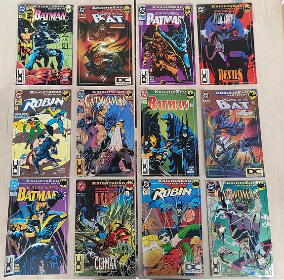 Batman: KnightsEnd Complete 12-Comic Set (1994) - Rare DC Universe Logo Variants