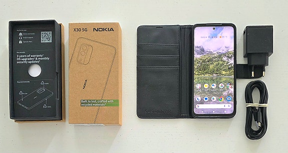HMD Nokia X30 5G vain vähän käytetty+ myyntipakkaus
