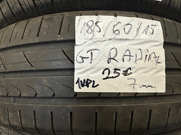 185/60R15 GT Radial käytetty kesärengas