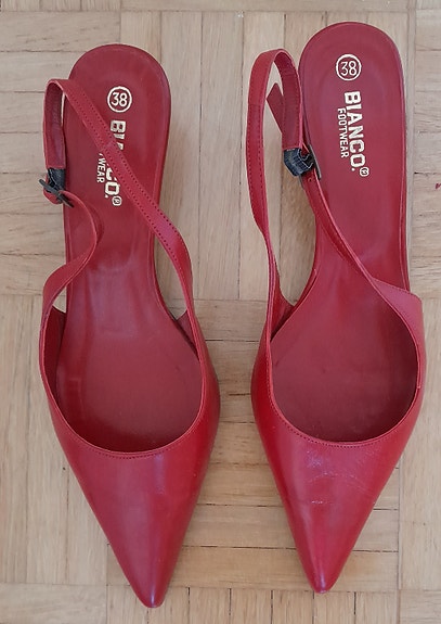 Avokkaat slingback,punaiset (BIANCO)