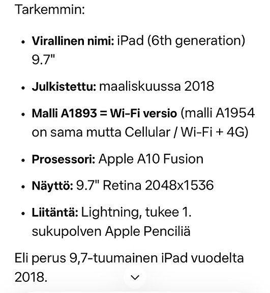 Myydään hyväkuntoinen pädi! Laite heti valmis uuden omistajan käyttöön.