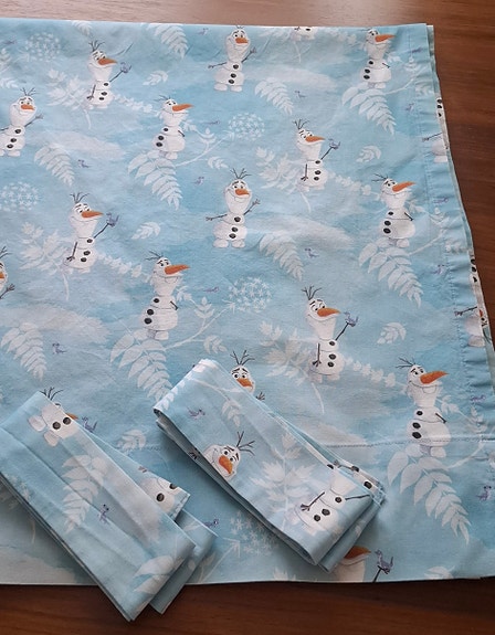 Frozen Olaf ja tulen henki verhot