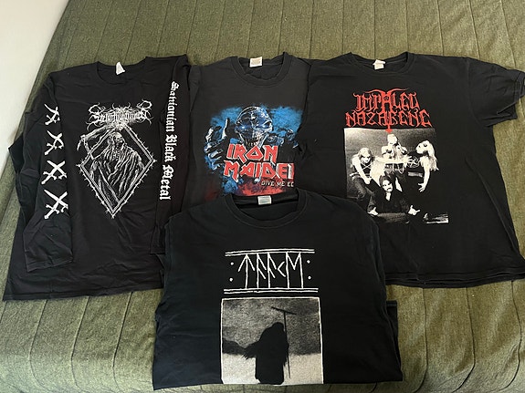 Bändipaitoja: Iron maiden, Impaled Nazarene, Taake & Sielunvihollinen