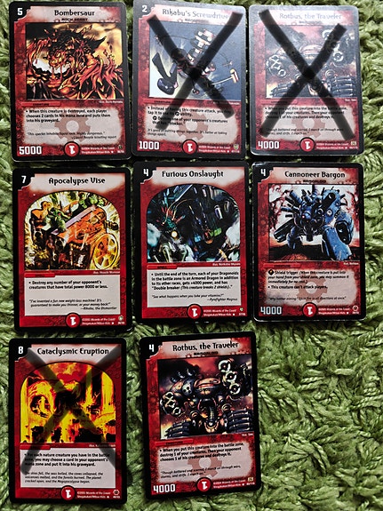 Duel Masters keräilykortit rare creature/spell kortteja vuosilta 2004-2005