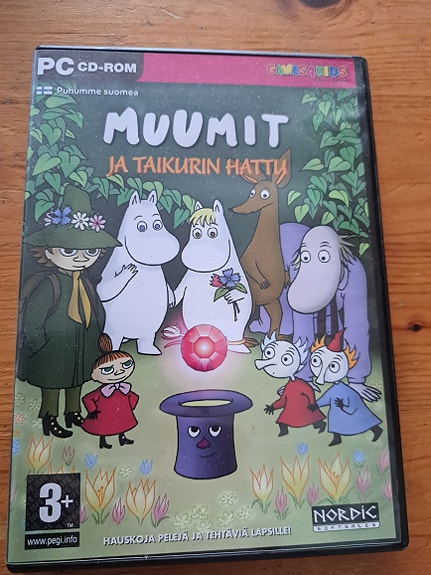 Muumit ja Taikurin Hattu PC-peli 12€+6posti/nouto