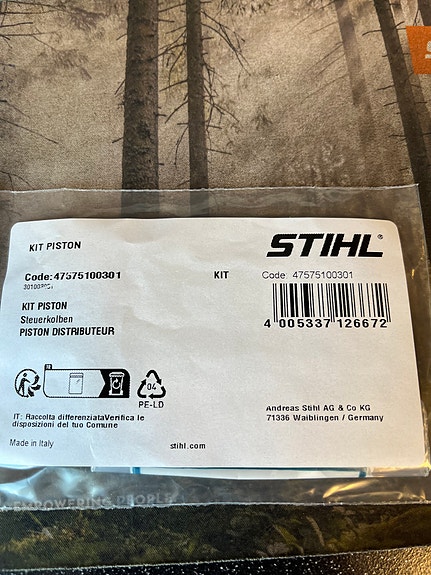 Säätöluisti 4757 510 0301   Control Piston  Stihl RE 271 281