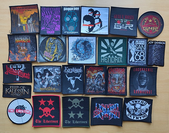 Bändimerkit/hihamerkit (Rock ja Metal, G-L)