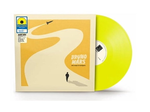 Bruno Mars - Doo-Wops & Hooligans Exclusive Neon Yellow vinyl (SEALED) USA