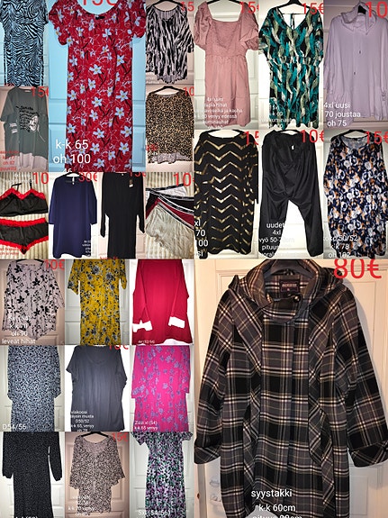 Isot koot 52, 54, 56 naisille