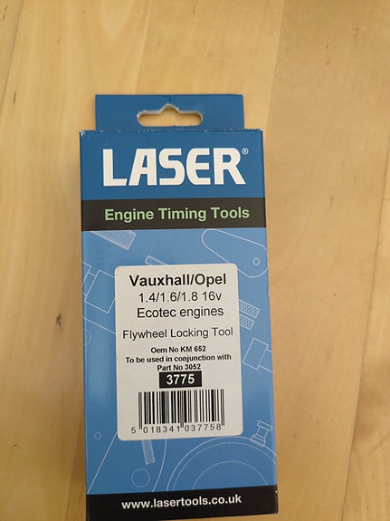 Laser vauhtipyörän lukitustyökalu Vauxhall/Opel Ecotec 1.4/1.6/1.8 16v
