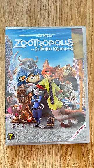 Uusi Disney Zootropolis – Eläinten kaupunki DVD