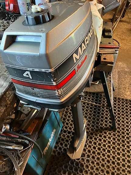 4hv Mariner,2tahti,pitkä trikinen perämoottori