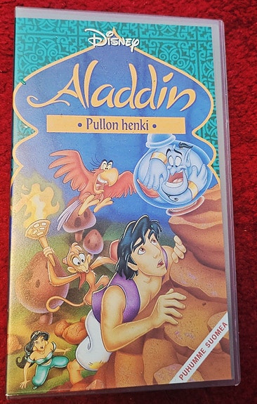 Disney Aladdin Pullon henki VHS-kasetti