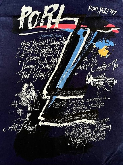 Pori Jazz T-paita 1997 tummansininen