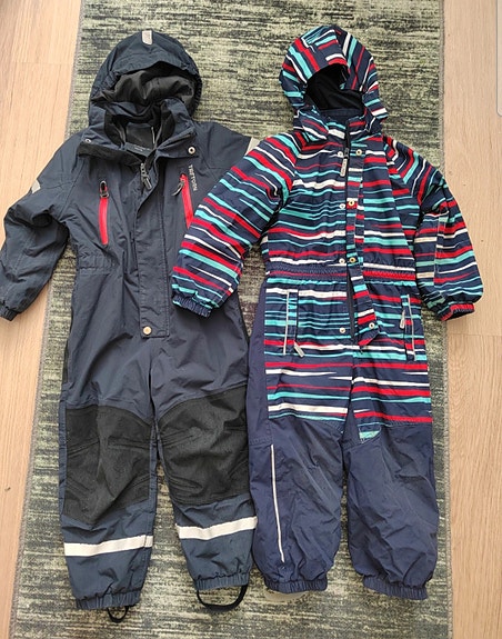 Tretorn ja Reima haalarit 110 cm