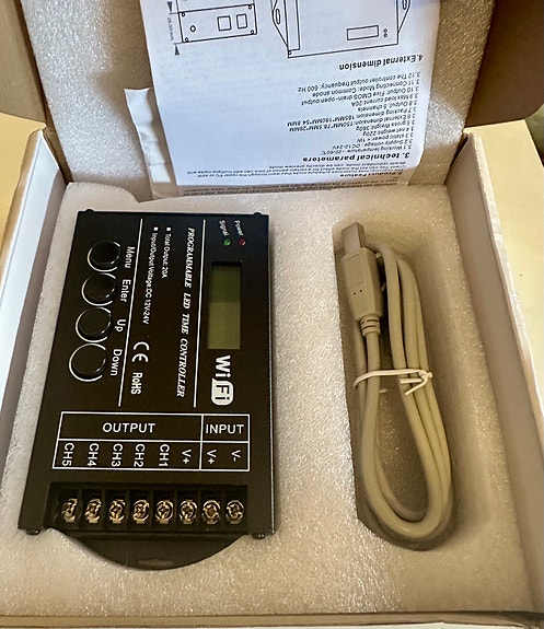 WiFi LED-ohjain 12–24 V, 5-kanavainen