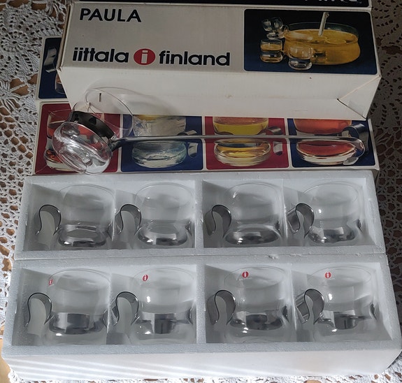 Iittalan Paula lasit 8kpl ja boolikauha