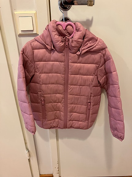 H&M toppatakki koko 98 vaaleanpunainen tytöille