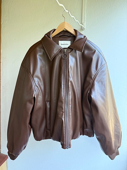 Modström OLENAMD faux leather bomber jacket