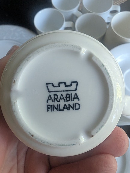 Arabia kahvikupit 7kpl