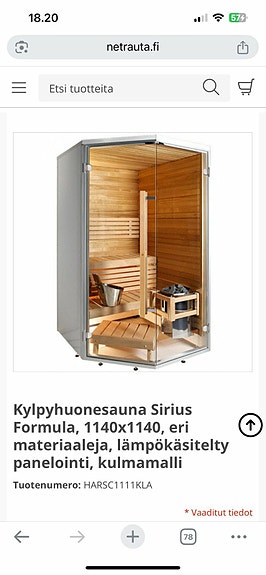 Kylpyhuone Sauna harvia