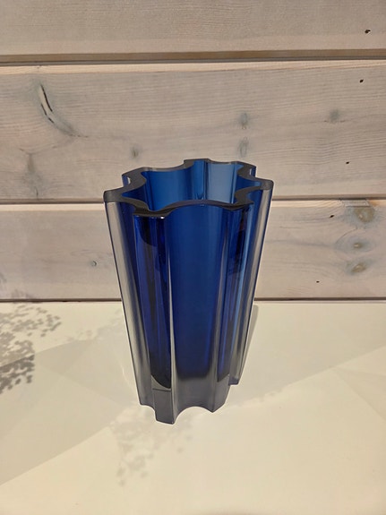 Iittala 3502 Tapio Wirkkala maljakko sininen