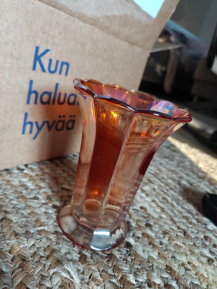 Riihimäen lasi maljakko