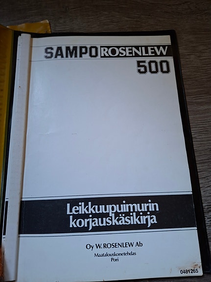 Sampo 500 hihnat ja korjausopas