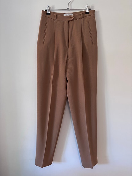 Max Mara beige/ruskeat housut