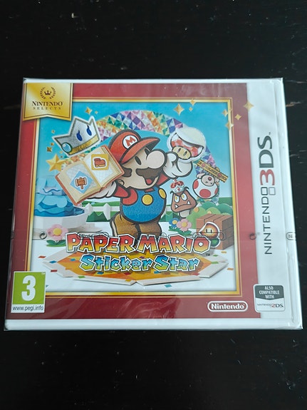 Nintendo 3DS Paper Mario Sticker Star *UUSI/AVAAMATON*