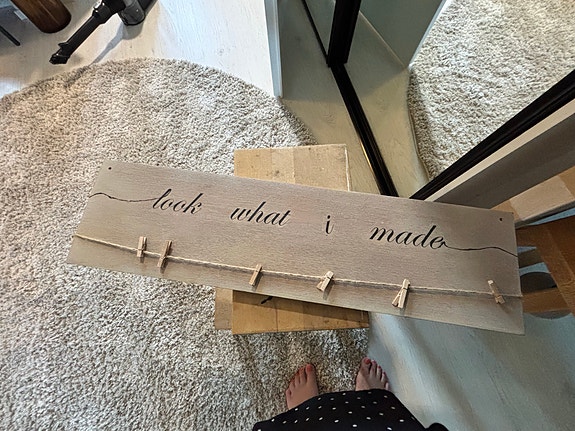 Katso mitä tein- taulu