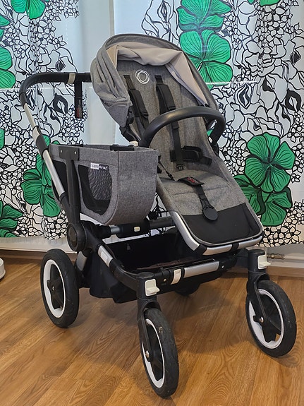 Bugaboo Donkey 2 Mono -rattaat, Grey Melange