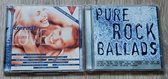 Eternal Love (2CD) ja Pure Rock Ballads kokoelma-CD:t