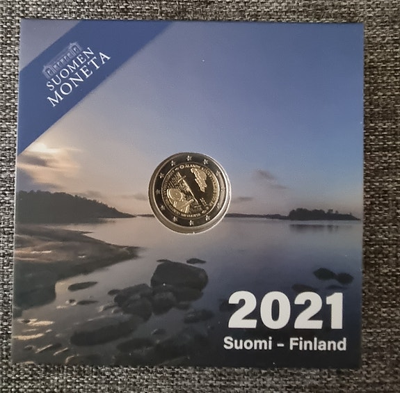 Suomi 2 € 2021 Ahvenanmaan itsehallinto 100 vuotta, Proof
