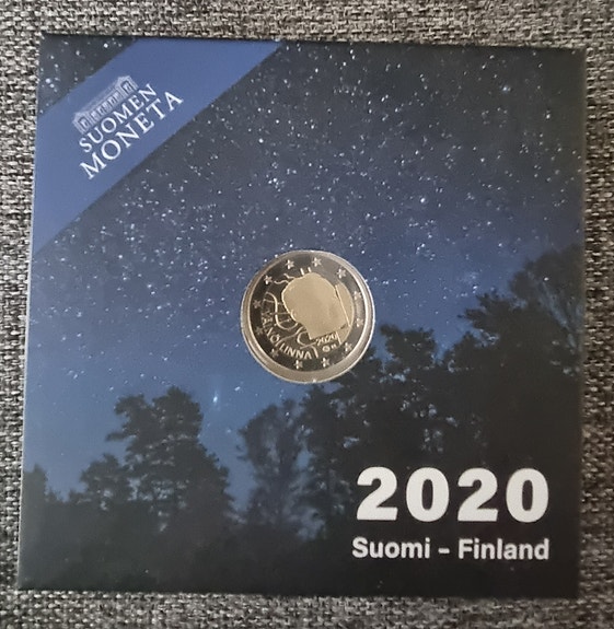 Suomi 2020 2 € Väinö Linna 100 vuotta PROOF