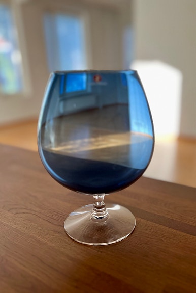 Iittala Aromilasi sininen lasimalja