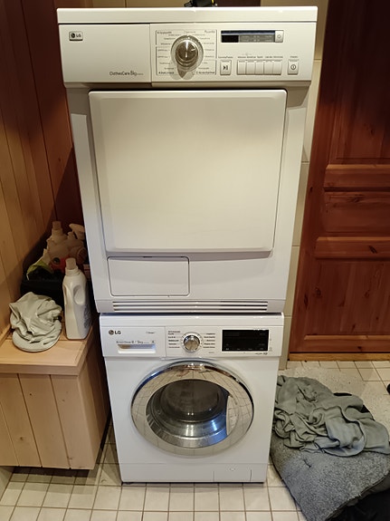 LG pesukone ja kuivausrumpu