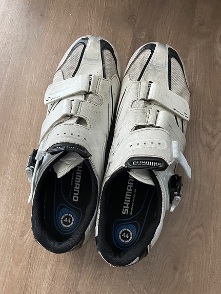Shimano maantiepyöräilykengät koko 44 valkoinen