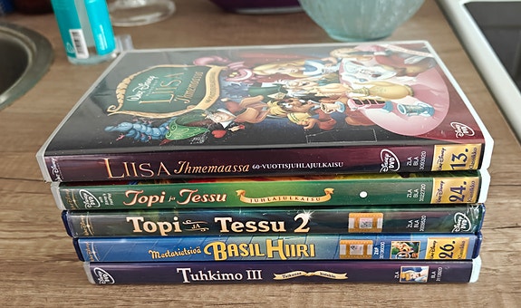 Lasten DVD levyt