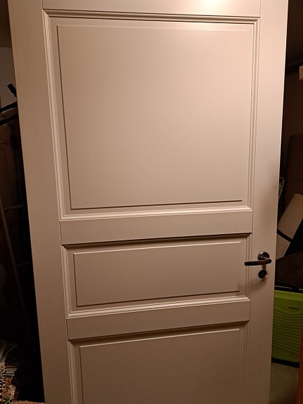 Valkoinen peiliovi 9x21 vasen
