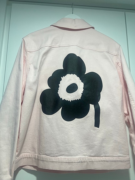 Marimekko Unikko farkkutakki, vaaleanpunainen koko M