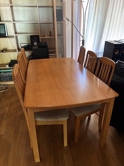 Ruokailuryhmä, 6 henkilön