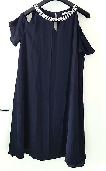 uusi cold shoulder -mallinen juhlamekko 46-48
