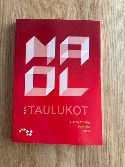 MAOL taulukot 2019
