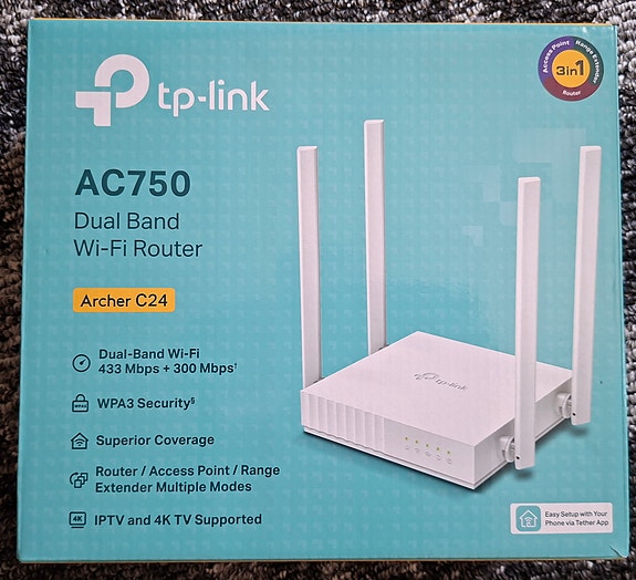 TP-Link Archer C24 AC750 Dual Band WiFi -reititin