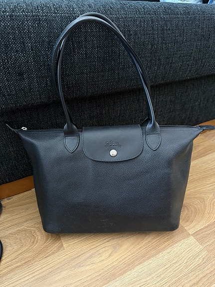 Longchamp Le Foulonne musta nahkalaukku